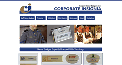 Desktop Screenshot of corporate-insignia.com